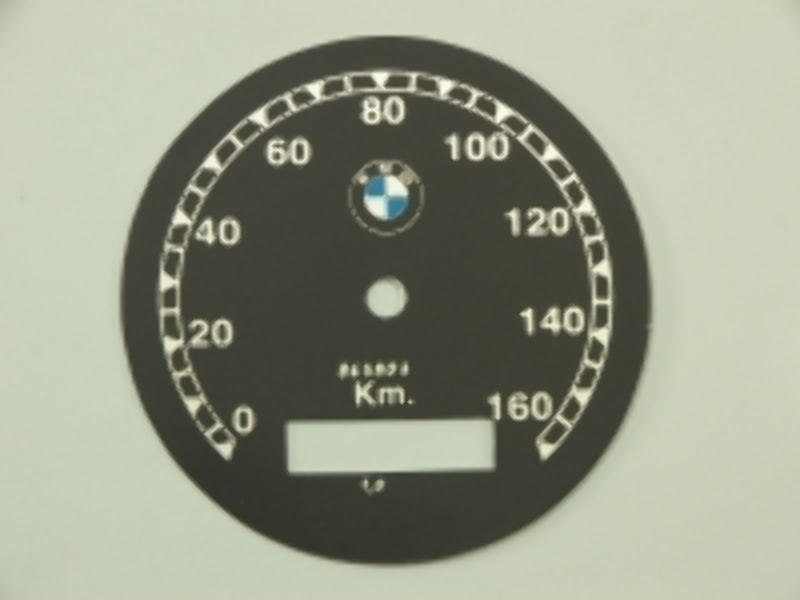 Zifferblatt für Tachometer BMW R71 - bis 160km