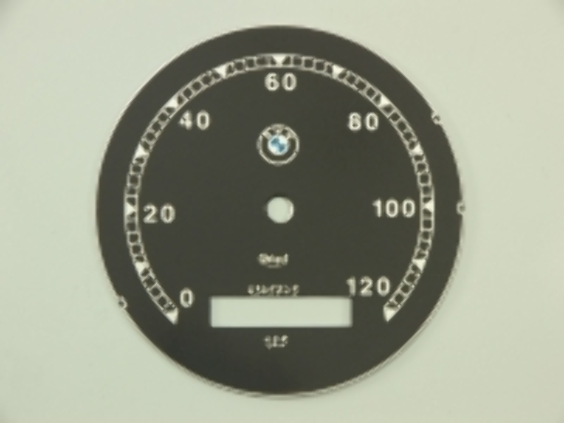 Zifferblatt für Tachometer Veigel BMW - bis 120km, Ver. 1