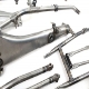 Rahmen - Rahmenteile & Schutzbügel & 4 Schrauben für BMW R75 Motorrad