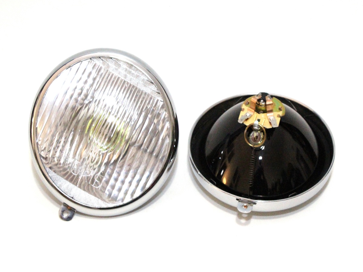 Scheinwerfer-Reflektor Vorderteil für (160mm) BOSCH Lampe zum KS750, BMW  R75 Verchromte Fassung