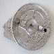 Bremsankerplatte Bremsplatte Gegenhalter für Hinterradnabe DKW 350 NZ, IZ350 , Alu, Nachbau