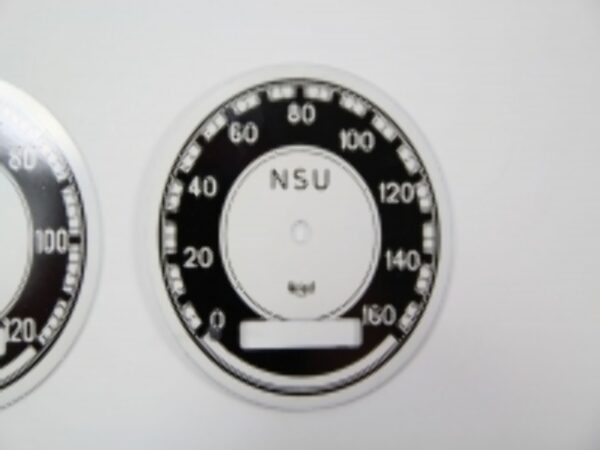 Zifferblatt ( bis 120km )  f. Tachometer f. NSU Motorräder NEU (1 Stück / 1 piece) – Bild 7