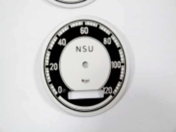 Zifferblatt ( bis 120km )  f. Tachometer f. NSU Motorräder NEU (1 Stück / 1 piece) – Bild 8