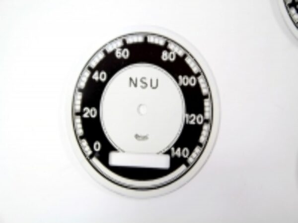 Zifferblatt ( bis 120km )  f. Tachometer f. NSU Motorräder NEU (1 Stück / 1 piece) – Bild 9