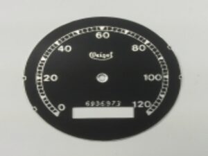 Zifferblatt für Tachometer Veigel BMW - bis 120km,  Ver. 2