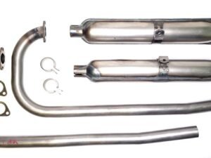 Auspuffanlage BMW R12 roh ohne D.R.P. – kompletter Nachbau