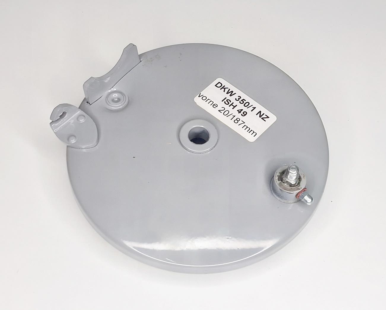 Bremsankerplatte - Bremsplatte vorne für DKW 350/1 NZ, IZH 49 – Bild 4