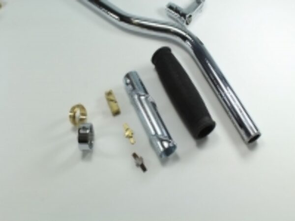 Lenker Kompletter Satz Zündapp DB200 ,DB250, DBK200, DBK250, KK250, KK350, DL200 - VERCHROMT  Drehgriff RECHTS – Bild 3