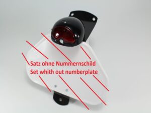 Lampenhalterung und Rücklicht Bremslicht BOSCH BMW R20, R23, R24, R35, R71 ,R61 ohne Nummernschild