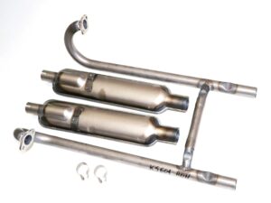 Auspuffanlage für ZÜNDAPP KS601 Motorräder, grüner Elefant, roh, neu