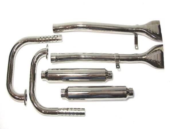 Auspuffanlage / Auspuff  für BMW R52 , R62 Motorräder vernickelt – Bild 2