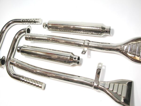 Auspuffanlage / Auspuff  für BMW R52 , R62 Motorräder vernickelt – Bild 9