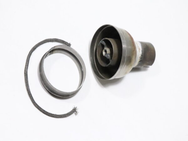 Vorderteil für Auspufftopf D=40/80mm (mit Gewinde & Dichtschnur), DKW, BMW, NSU, ZÜNDAPP,roh, Rohzustand – Bild 3