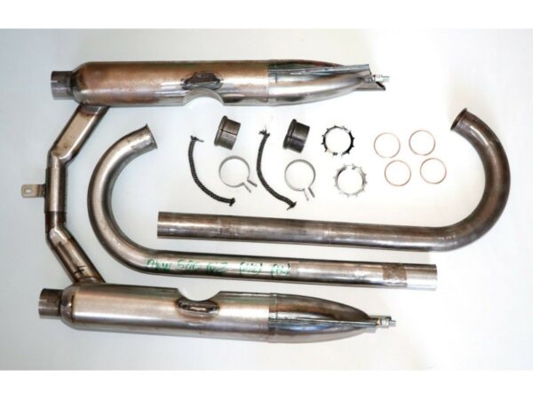 Auspuffanlage / Auspuff für DKW 500 NZ Motorrad, Rohzustand, Komplettsatz, NEU