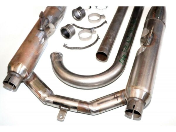 Auspuffanlage / Auspuff für DKW 500 NZ Motorrad, Rohzustand, Komplettsatz, NEU – Bild 3