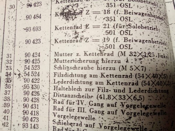 Filzring - Filzdichtung am Kettenrad 54524 (34) für NSU 501 OSL, 54x40x5mm – Bild 4