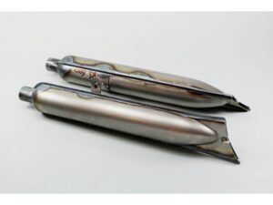 Auspufftöpfe, Auspufftopf (L+R) ZÜNDAPP KS600, mit D.R.P. Motorräder