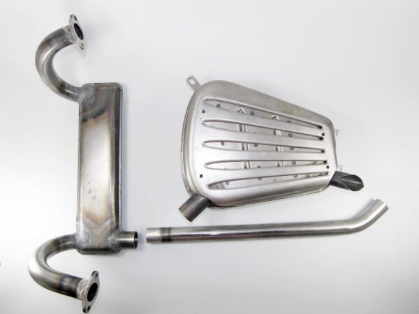 Auspuffanlage / Auspuff für Zündapp KS 750 ,mit Schutzgitter, neu 4-teilig – Bild 4