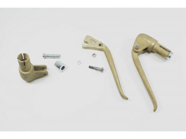 Bremshebel u Kupplungshebel f. ZÜNDAPP KS600 R+L f. Lenker Ø 24 /20 Messing – Bild 6