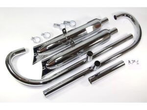 Auspuffanlage Auspuff für BMW R71 Motorrad, verchromt, Cr., neu, Nachbau