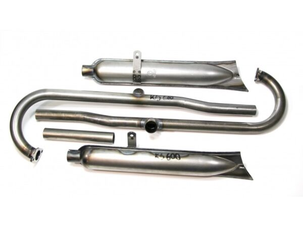 Auspuffanlage Auspuff für ZÜNDAPP KS600 Motorrad, roh, D.R.P., NEU !