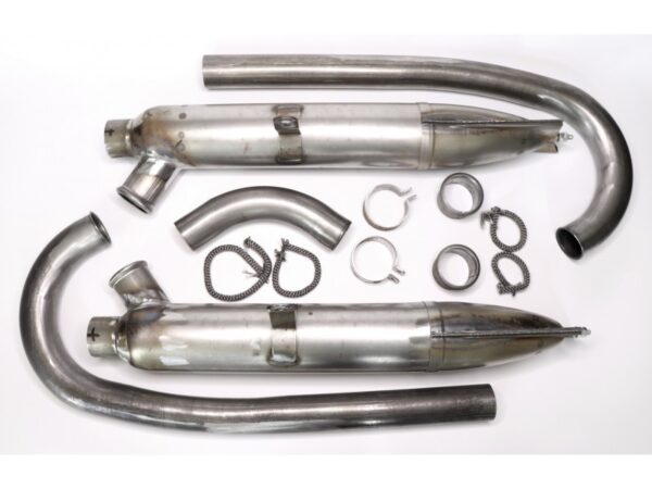 Auspuffanlage - Auspuff für DKW 500 SB Motorrad, Rohzustand, ohne Überwurfmutter, Nachbau