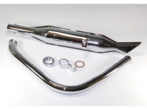 Auspuffanlage Auspuff für BMW R35 Motorrad, verchromt, Cr., neu, Nachbau