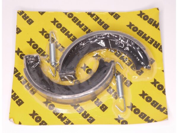 Bremsbacken Satz HINTEN mit Zugfeder (25/150mm) für DKW 250 NZ, neu, Nachbau – Bild 7