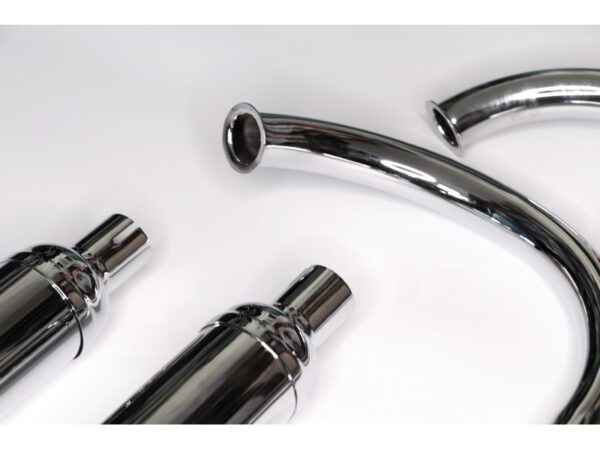 Auspuffanlage für ZÜNDAPP DB 200, DB201, DB202 , verchromt,neu , Nachbau (EU) – Bild 3