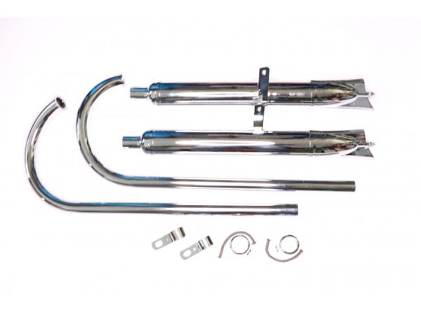 Auspuffanlage für ZÜNDAPP DB 200, DB201, DB202 , verchromt,neu , Nachbau (EU) – Bild 4