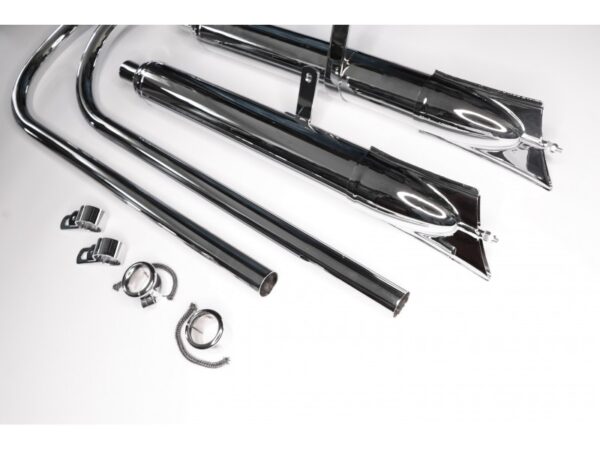 Auspuffanlage für ZÜNDAPP DB 200, DB201, DB202 , verchromt,neu , Nachbau (EU) – Bild 5