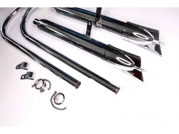 Auspuffanlage für ZÜNDAPP DB 200, DB201, DB202 , verchromt,neu , Nachbau (EU) – Bild 6