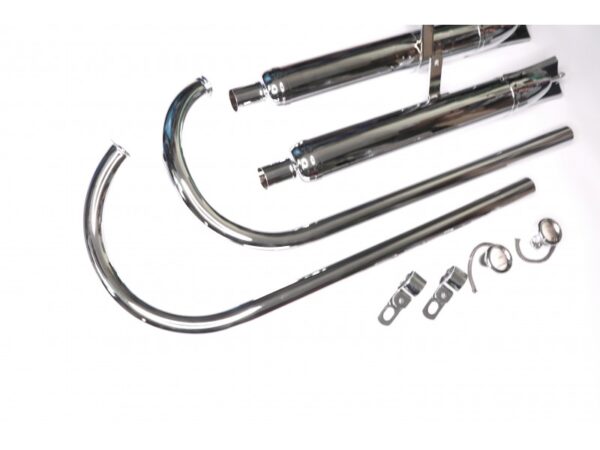 Auspuffanlage für ZÜNDAPP DB 200, DB201, DB202 , verchromt,neu , Nachbau (EU) – Bild 7