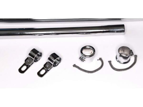 Auspuffanlage für ZÜNDAPP DB 200, DB201, DB202 , verchromt,neu , Nachbau (EU) – Bild 9