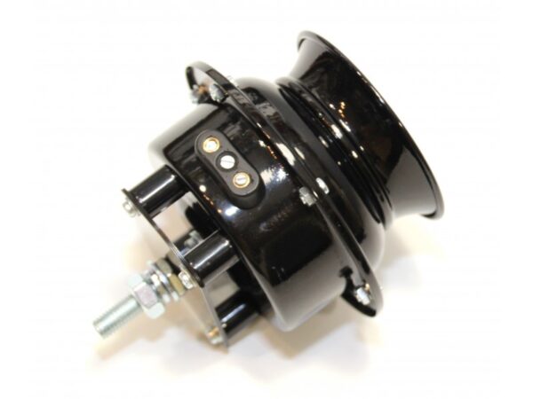 Hupe Horn BOSCH 6V FD 6B für DKW, BMW, NSU, ZÜNDAPP Motorräder, verchromt, neu, Nachbau – Bild 5