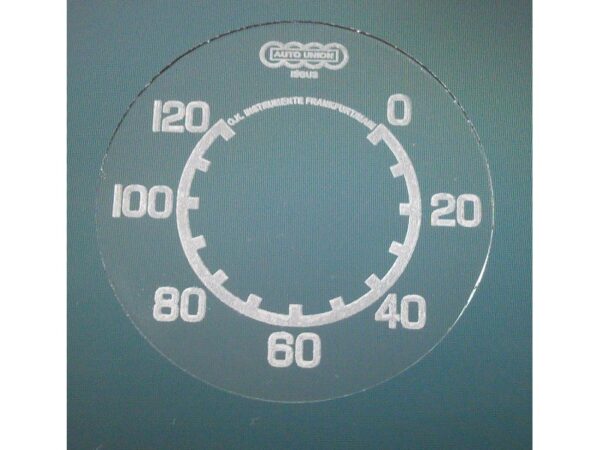 Zifferblatt aus Glas für Tachometer ISGUS für DKW350 NZ Wehrmacht Version
