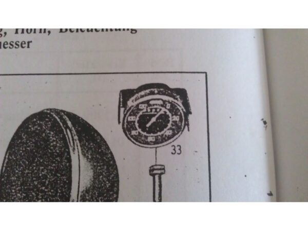 Zifferblatt aus Glas für Tachometer ISGUS für DKW350 NZ Wehrmacht Version – Bild 8