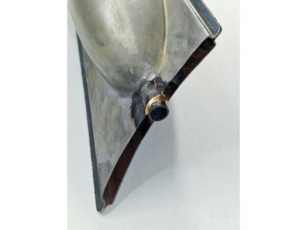(1 Stück) Auspuffendtopf - Endtopf - Fischschwanz Form für DKW 250 NZ, 80mm , Rohzustand – Bild 3