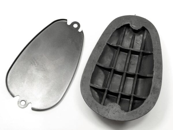 Kniekissen links mit Unterlegblech EMW / BMW R35, R4, R12 – Bild 3