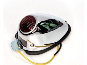 Rücklicht für NSU, BMW, Zündapp, Ardie, DKW Motorräder, verchromt, (mit Nummernschildbeleuchtung)