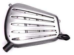 Auspufftopf mit Warmschutz Gitter passend für ZÜNDAPP KS750 Motorräder Wehrmachtsgespann