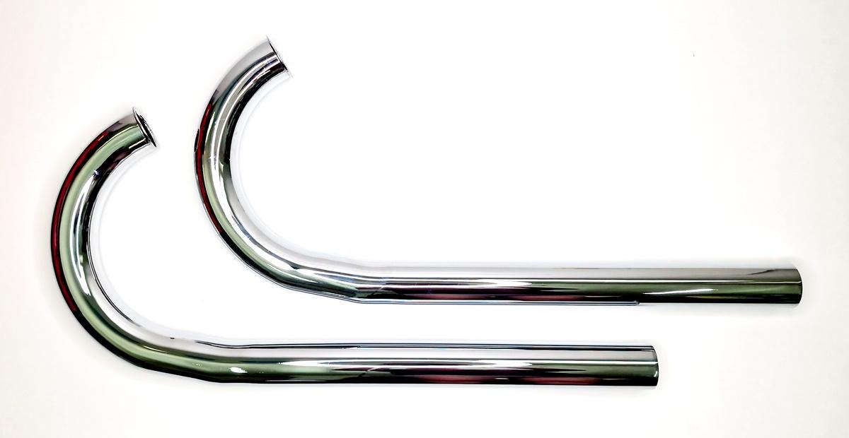 Auspuffkrümmer DKW 500 SB, 1 Paar, verchromt – Bild 8