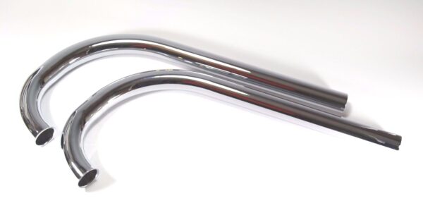 Auspuffkrümmer - Krümmer für DKW 350 NZ Motorräder, 1 Paar, verchromt