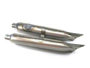 Auspufftöpfe BMW R12 D.R.P. roh – Paar Schalldämpfer