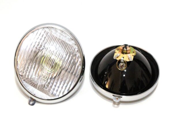 Vorderteil Scheinwerfer-Reflektor für BOSCH Lampe für ZÜNDAPP KS750, BMW R75, WH Motorräder, verchromt – Bild 2