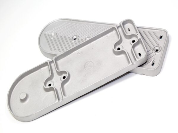 Trittbretter aus Aluminium für  NSU 501T, 601TS, 501TS Motorräder, links & rechts, Fahrerseitig, 38cm, (1 Paar) – Bild 2