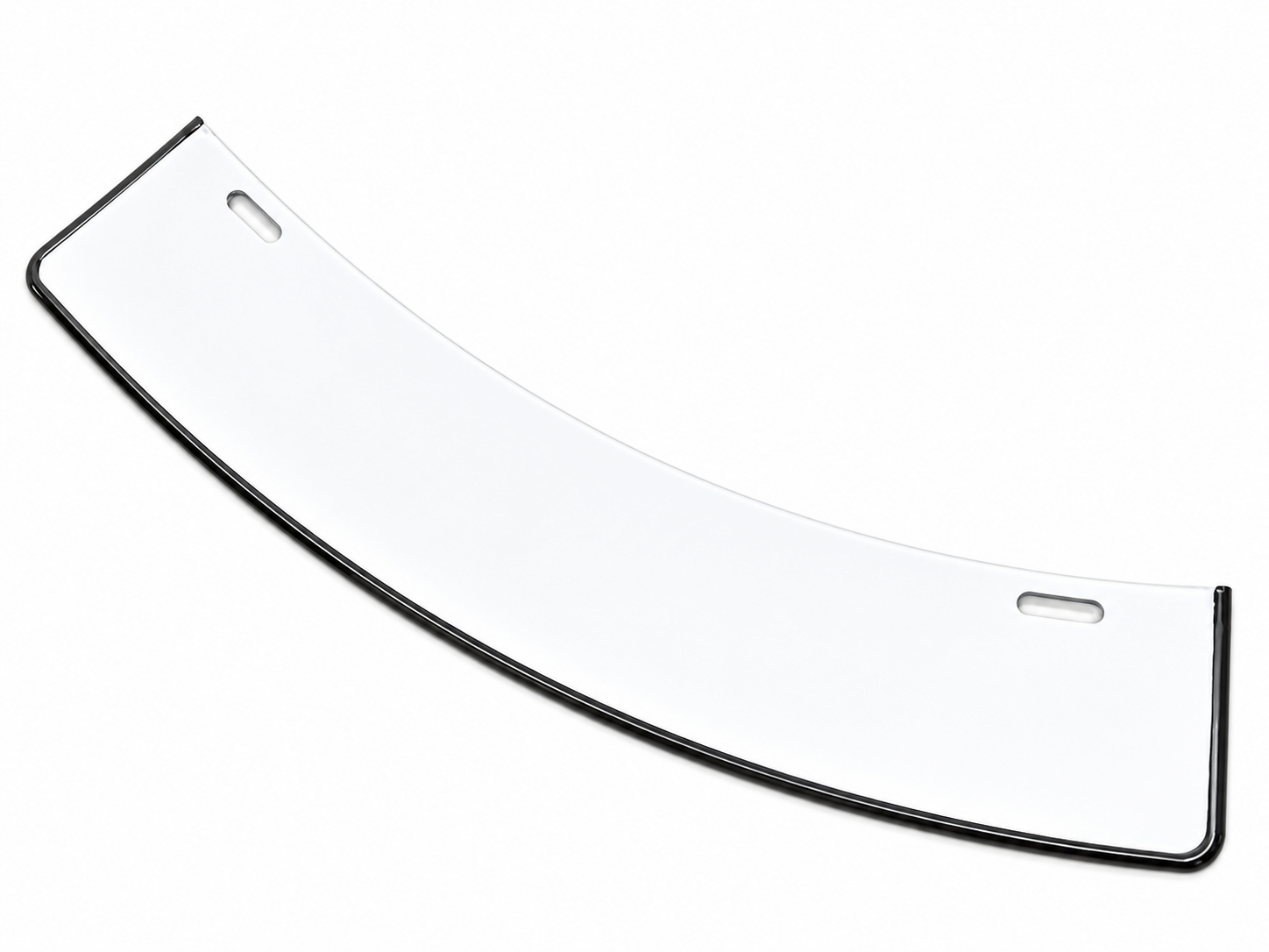 Vorderes Nummernschild BMW, DKW, NSU, Zündapp – 330 mm, weiß, schwarzer Rand, 2 Löcher – Bild 3