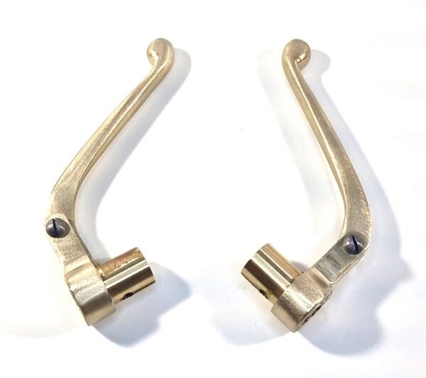 Innenzughebel für D-RAD Motorräder, Kupplungshebel und Bremshebel,  Rohzustand, Messing, 21mm