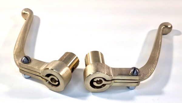 Innenzughebel für D-RAD Motorräder, Kupplungshebel und Bremshebel,  Rohzustand, Messing, 21mm – Bild 5