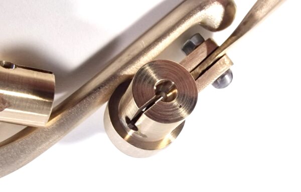 Innenzughebel für D-RAD Motorräder, Kupplungshebel und Bremshebel,  Rohzustand, Messing, 21mm – Bild 3